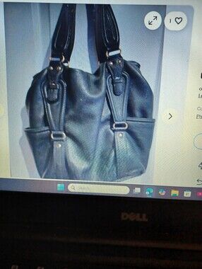 Classic Dark Navy Xl Leather Ganesvoort  Tote Handbag - Women's Shoulder Bag